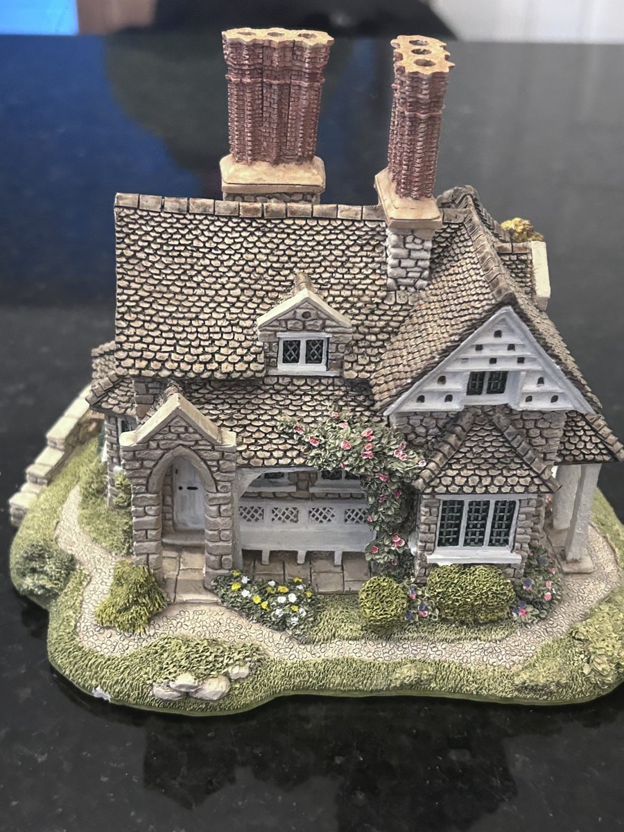 英国 Lilliput Lane Double cottage 1991 1991 Lilliput Lane Double Cottage #354 Retired Rare Blaise Hamlet
