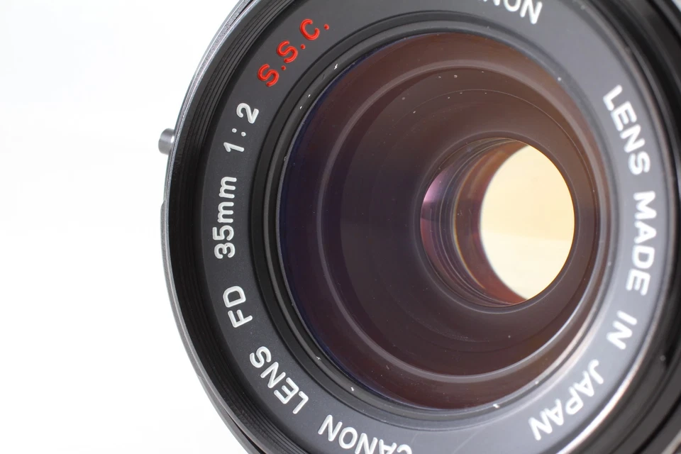 Concave "O" [Near MINT w/ Case Cap] Canon FD 35mm F2 S.S.C. SSC MF Lens JAPAN - Image 3 of 4