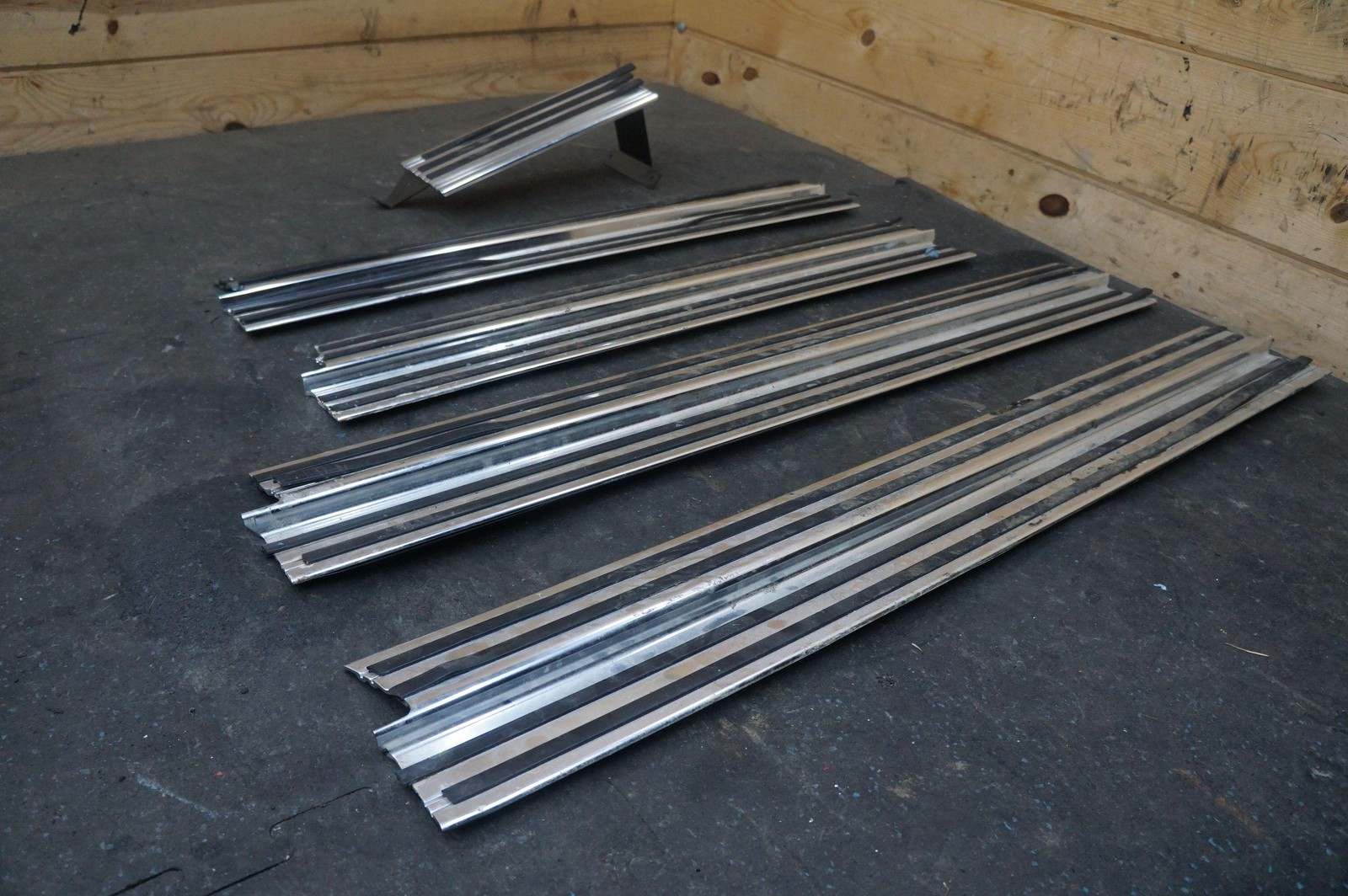 Set 5 Front Rear Outer Door Sill Chrome Panel Trim OEM Rolls Royce Phantom 03-17
