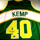 Shawn Kemp / Autographed Seattle Supersonics Custom Basketball Jersey / BAS