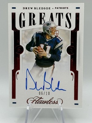 2021 Panini Flawless Greats Auto Drew Bledsoe /10 GR8-DBL