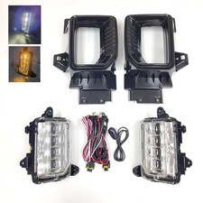 Led Fog Lights For 2020-2023 Sierra 2500 3500 Hd Base Sle Slt Bezel Switch Pair Led Fog Lights For 2020-2023 Sierra 2500 3500 Hd Base Sle Slt Bezel Switch Pair