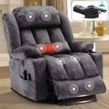 Dual Motor Power Lift Recliner Chair Oversize Massage Reclining Sofa for Elderly