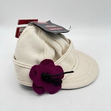 Stormy Kromer Kid s Hat Ivory Fuchsia Floral Made In USA