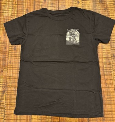 Fresh Laundry Grim Reaper Don t Panic Trust No One Black Casual Graphic Tee SZ M