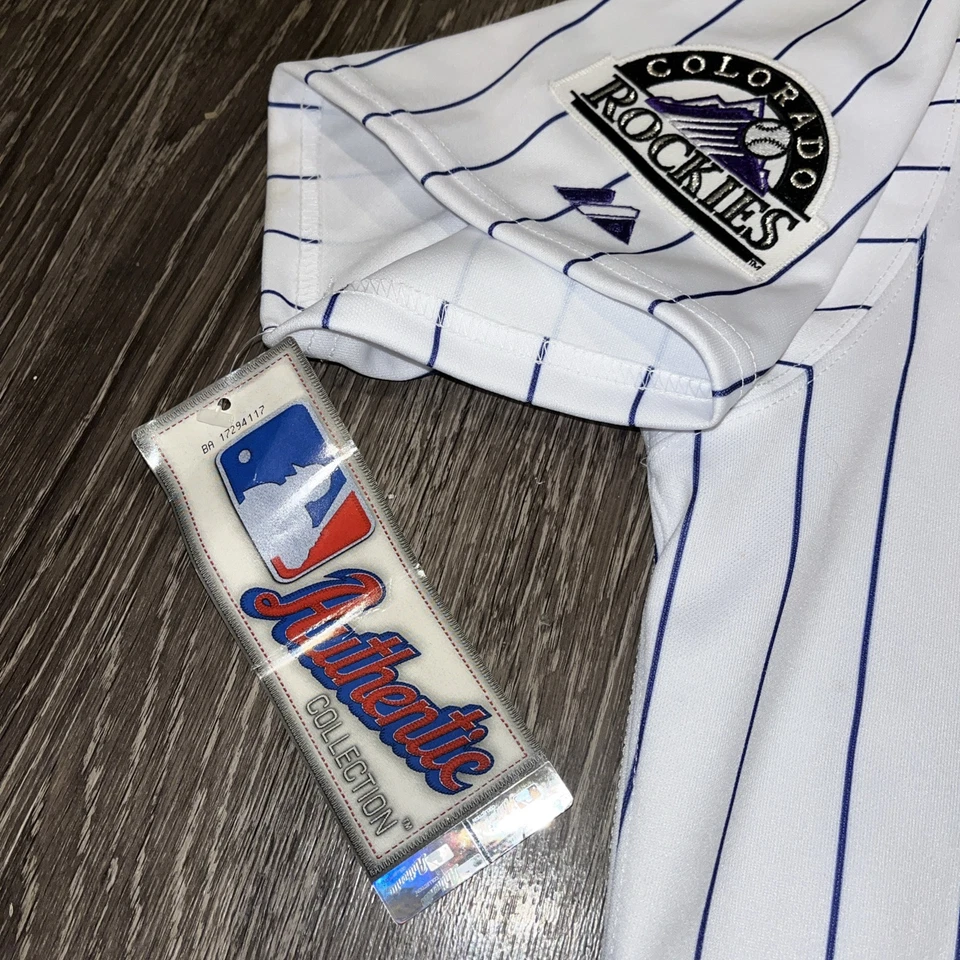 Carlos Gonzalez Auto Colorado Rockies Majestic MLB Jersey JSA COA VTG 48 #5 NWT - Image 4 of 4