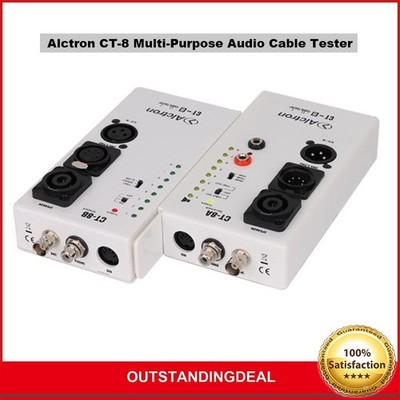 Alctron CT-8 Multi-Purpose Audio Cable Tester Boasts 10 Different Test Ports