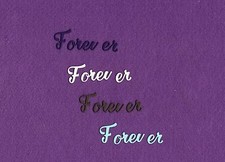 FOREVER 2 die cuts scrapbook cards
