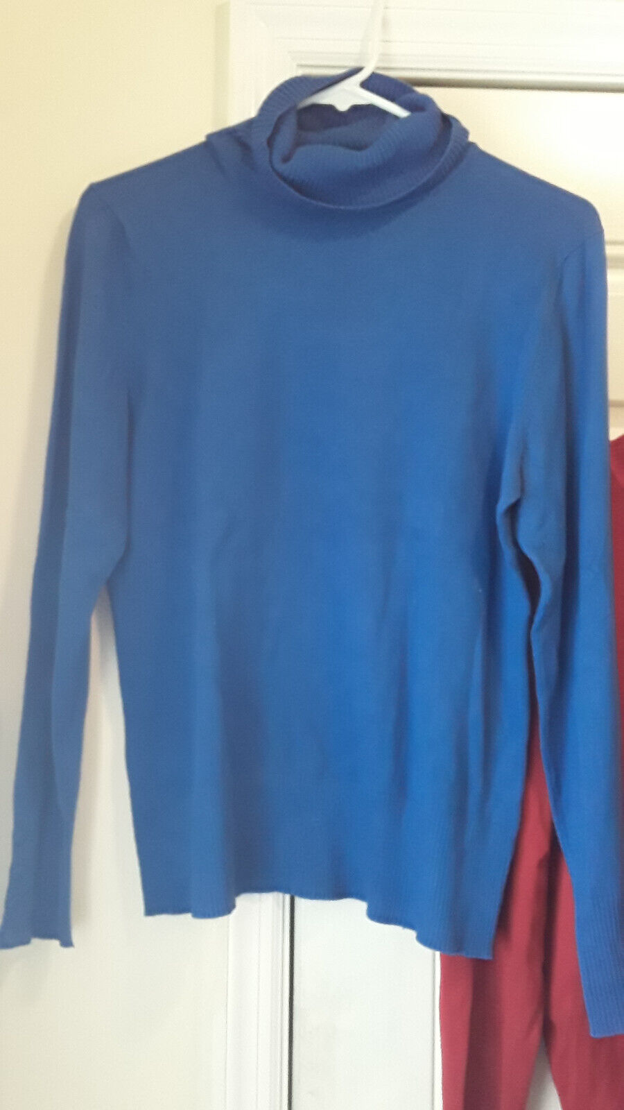 Spense Knits Women's size L Blue Sweater Turtleneck Lightweight P816 | eBay