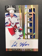 2011-12 PANINI CERTIFIED CARL HAGELIN MIRROR GOLD ROOKIE JERSEY AUTO🔥#10/25!🔥
