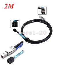 SFF-8644 to SFF8643 HD Mini SAS SATA Server Raid Adapter data Cable 2M