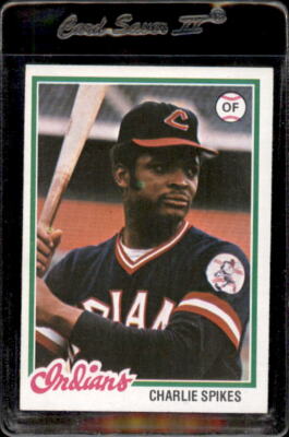 1978 Topps #459 Charlie Spikes Cleveland Indians - Nice Card