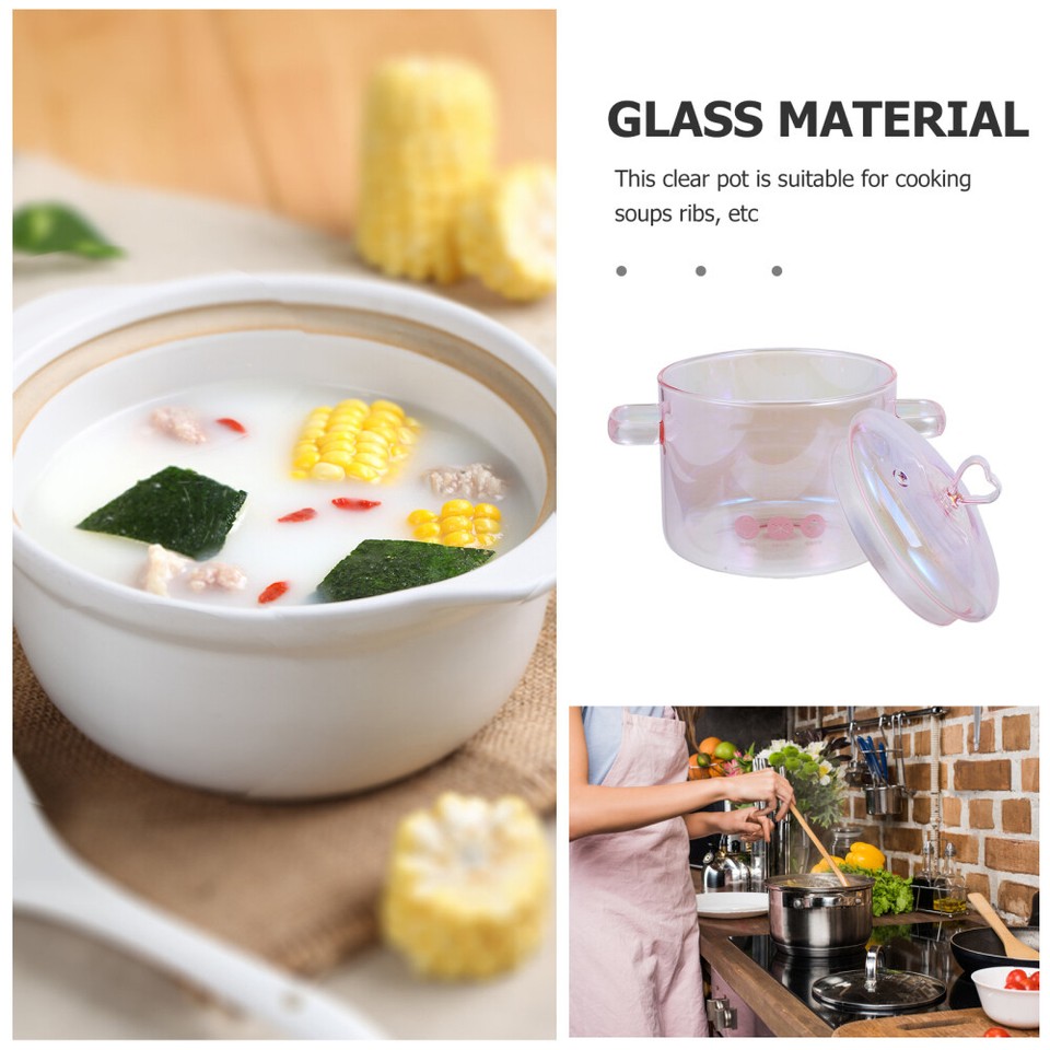 Soup Pot Lid With Handle Clear Pot Soup Pot Soup Indoor House eBay