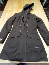 Merrell Womens Sz S Small Opti-warm Toggle Front Hooded Brown Winter Parka Coat