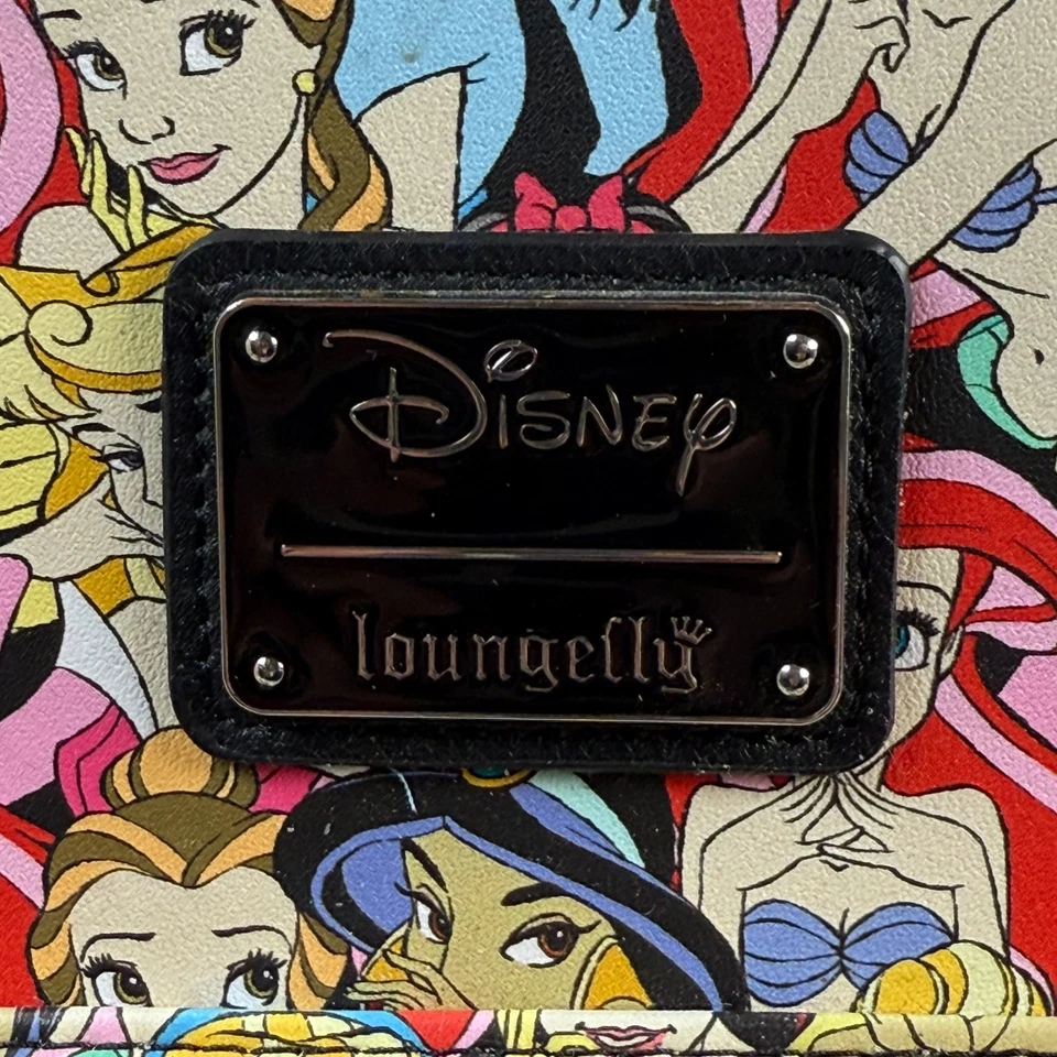 Loungefly Disney Prinzessinnen Rucksack Geldbörse Überall Druck Ariel Schneeweiß - Bild 4 von 4