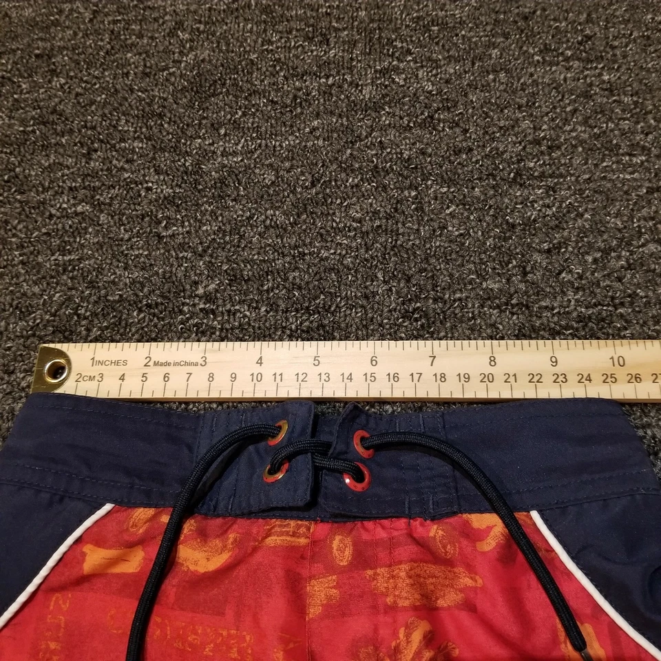 Bañador Ocean Pacific Niños 4 Rojo Coches Clásicos Forrado con Palmera Pantalones Cortos quirúrgicos Foto 4 de 4