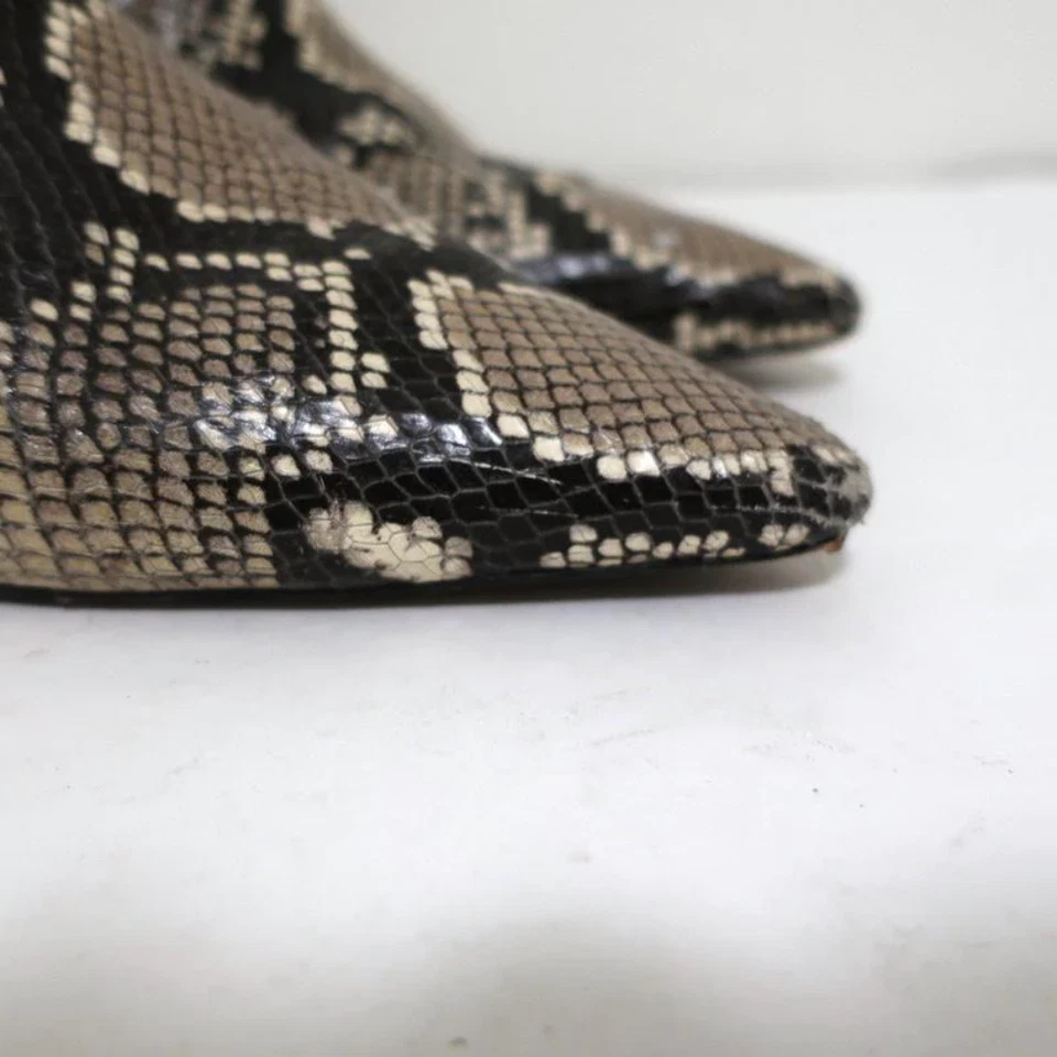 Botines Zimmermann de cuero con relieve de serpiente talla 38 botines de tacón de gatito Foto 2 de 4