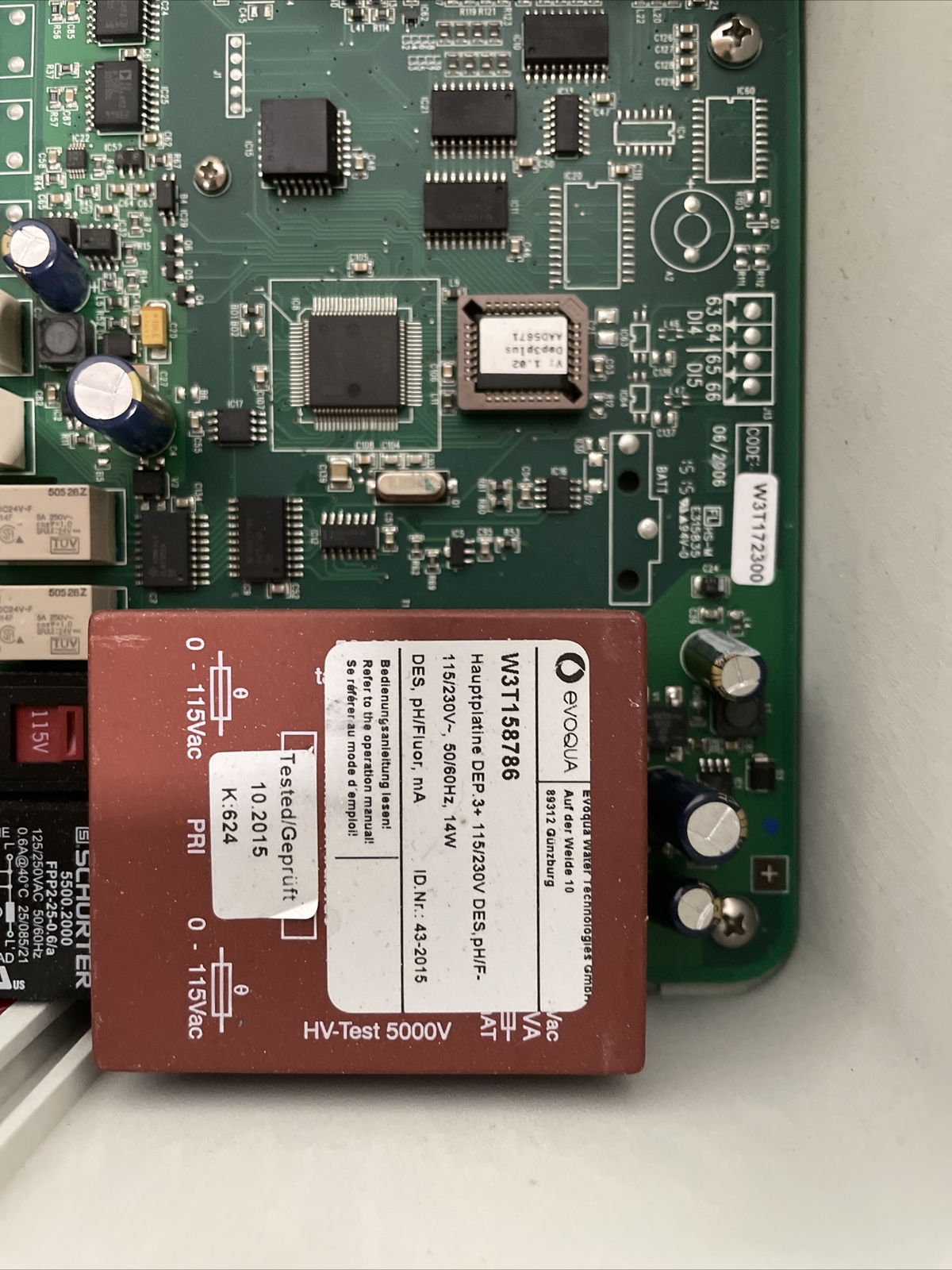 Evoqua Depolox 5 Chlorine Analyzer D5DL Measurement Module W3T166419