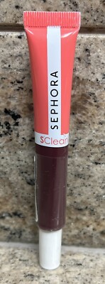 SEPHORA No. 7 Raspberry SClean Glossy Lip Oil Lipgloss 0.36oz/10.7ml S Clean