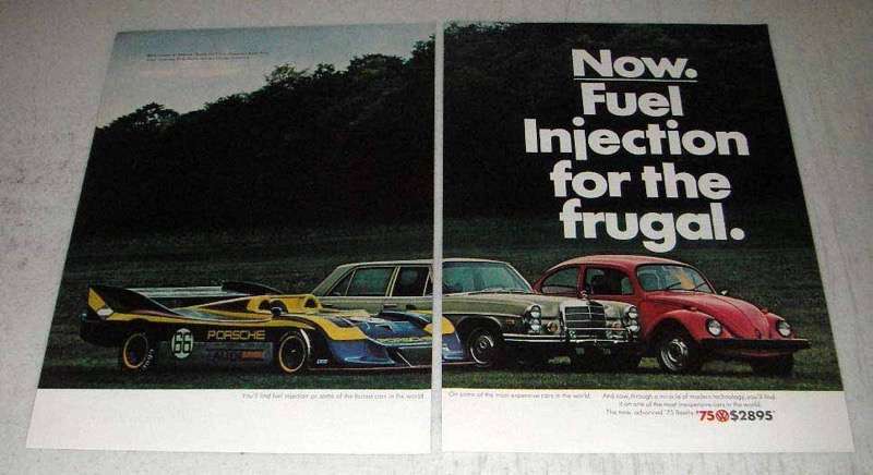 1975 Volkswagen Beetle Ad - Fuel Injection for Frugal | eBay