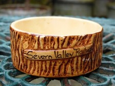 Original Severn Valley Railway Round Pottery Bowl/ Ashtray Souvenir Memorabilia
