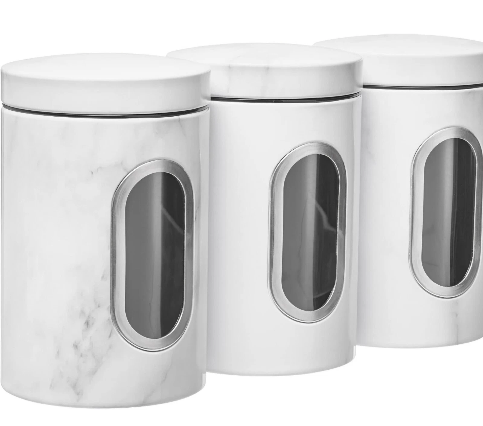 (2) Sets of 3 -Kitchen Canisters Food Storage Modern Kitchen Decoration Canister