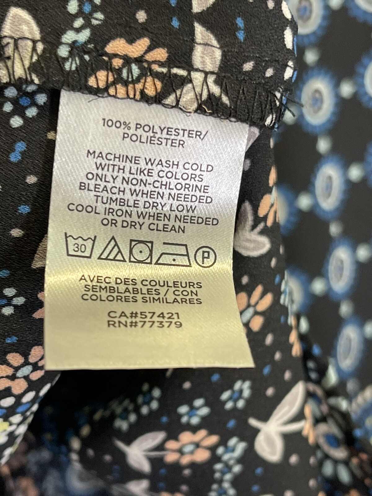 LOFT Women’s MP Patchwork Ruffle Collar Back Pepl… - image 10