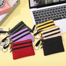 Mini Wallet Purse Pouch Coin Bag Card Holder Wallet Multi Color Portable Zip   