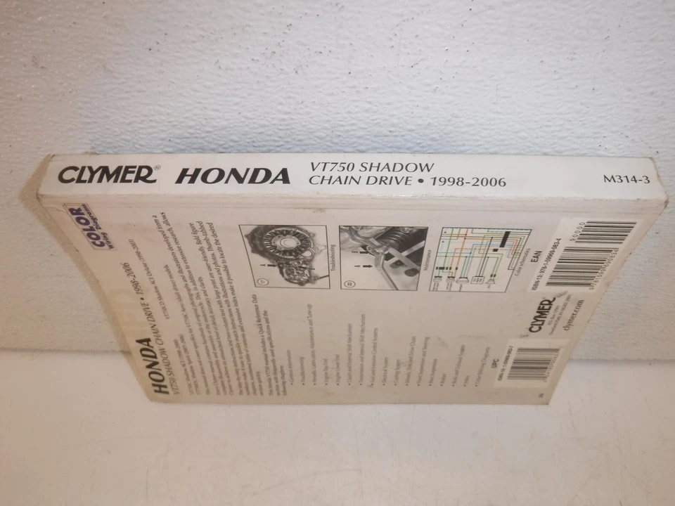 Manual Clymer - Transmisión por cadena Honda VT750 Shadow 98-06 M314-3 Foto 3 de 4