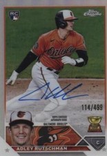 2023 Topps Chrome - Rookie Autographs Adley Rutschman #RA-AR Refractor /499 (AU,