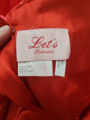 Lets Fashion Style 5239 RedProm Dress Size XL | eBay