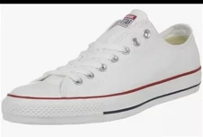 Converse Unisex Adult Chuck Taylor All Star LowTop Optica White USW7.5 USM6