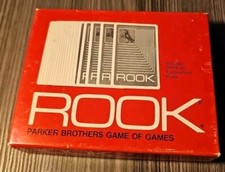 Vintage 1972 ROOK Card Game Parker Brothers Red Box Instructions COMPLETE Rare