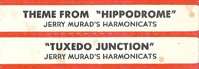 Jukebox Title Strip - Jerry Murad's Harmonicats: Theme From ''Hippodrome'' Ver 2
