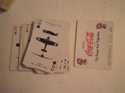 1940's Coca Cola WWII Playing Cards Airplane Spotter Aviator Telephone operator - Picture 5 of 8