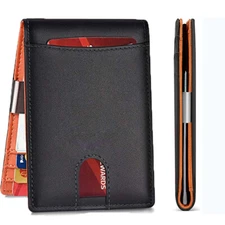 Mens RFID Blocking Money Clip Slim Wallet Bifold Credit Card Holder Purse GIFTS