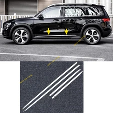 For Benz GLB-Class 2020-2025 Silver steel Door Body Guard Molding Strip Trim