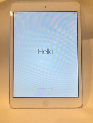 Apple iPad mini 1st Gen. 16GB, Wi-Fi, 7.9in - White & Silver AS IS
