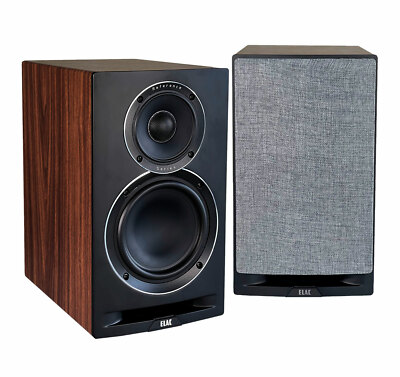 ELAC Uni-Fi Reference Bookshelf Black/Walnut (Pr.) Bookshelf Speakers