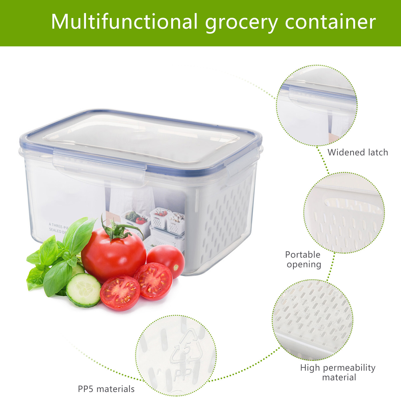 Storage Containers FreshKeeping Vegetable Fruit Storage Containers