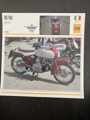 INNOCENTI 125 LAMBRETTA B 1948 fiche carte moto collection Atlas Italie