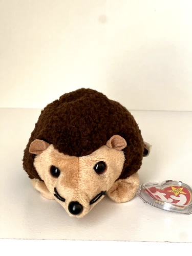 1999 Vintage TY beanie baby Prickles Hedgehog Plush Animal Toy
