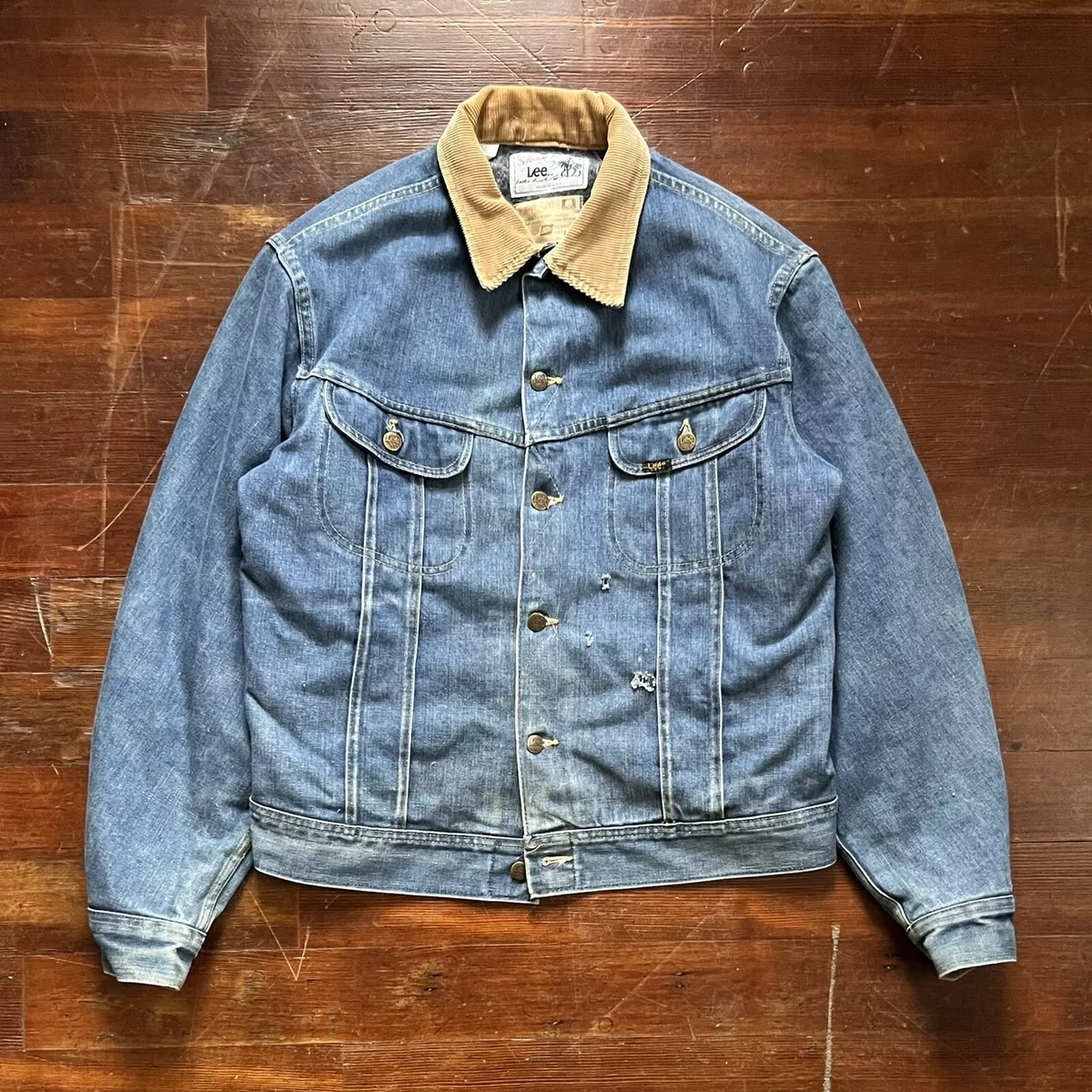 1960's Lee Brand Storm Rider Blanket Lined Denim Trucker Jacket