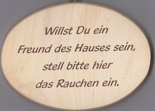 Wooden Oval Wall Board, 19cm x 13cm, Do You Want to Be a Friend of the House...