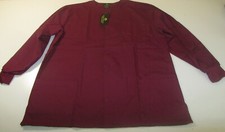 NATURAL UNIFORMS WOMEN'S WARM UP SCRUB JACKET BURGUNDY SMALL NEW WITH TAGS 