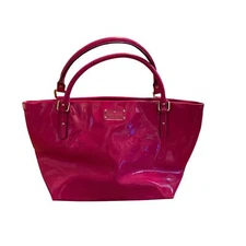 Kate Spade Hot Pink Patent Leather Tote Bag Purse New