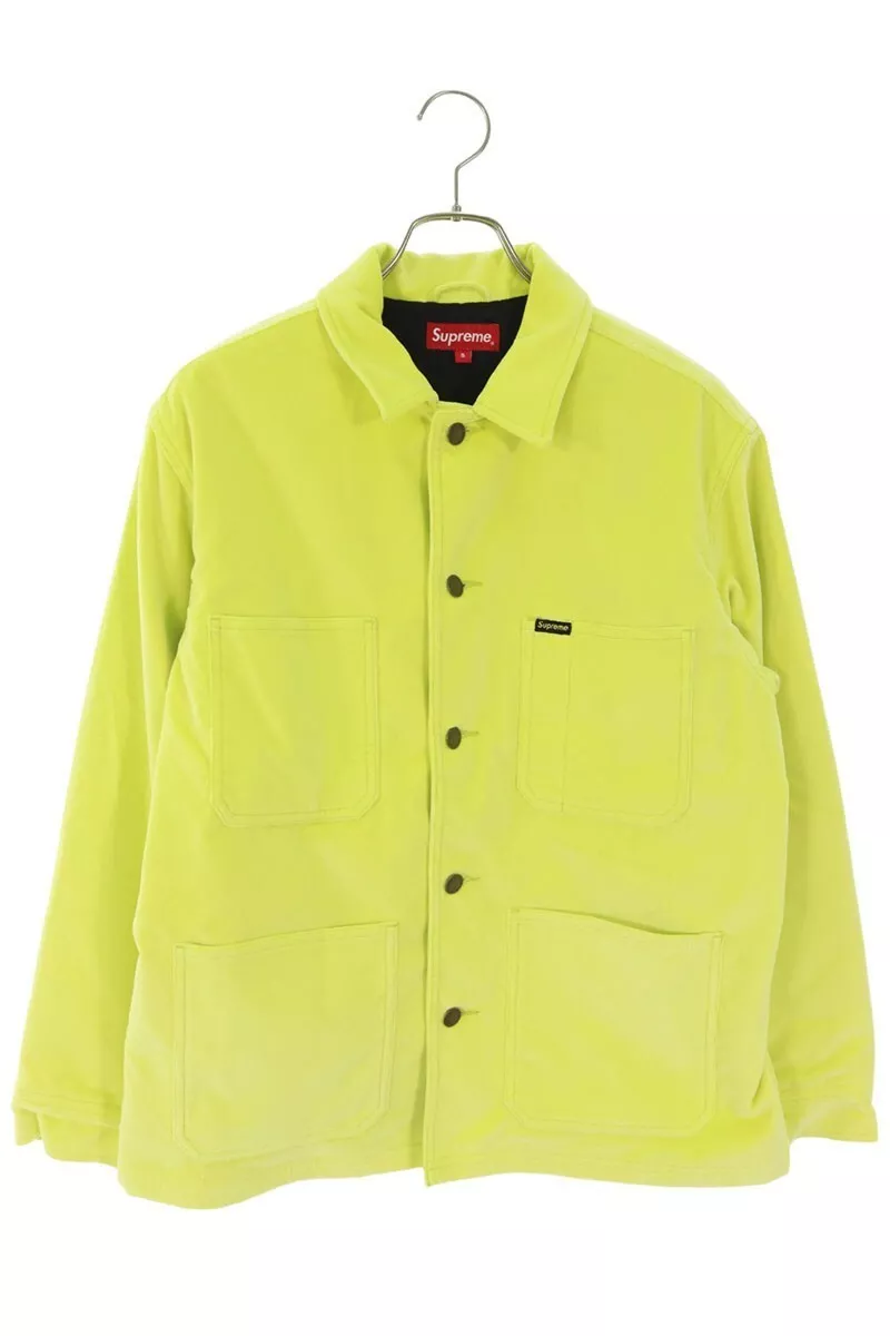 Manteau de corvée velours Supreme 20SS veste jaune taille S survêtement