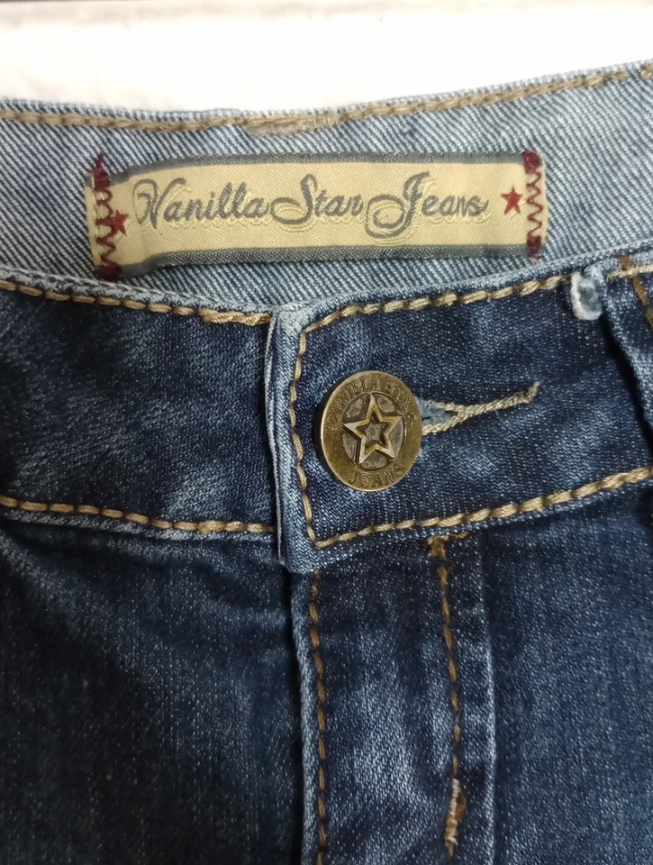 Pantalones cortos de mezclilla Vanilla Star de tiro bajo para mujer talla 5 Foto 3 de 4