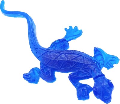 Handarbeit BLAUE EIDECHSE BROSCHE Anstecker HARZ Pin ANHÄNGER Geschenk GECKO Natur INDIGO