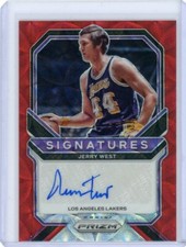 2020-21 Panini Prizm Basketball Signatures Choice Red Scope #SS-JWS Jerry West